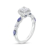 Thumbnail Image 3 of Vera Wang Love Collection 3/4 CT. T.W. Diamond and Marquise Blue Sapphire Engagement Ring in 14K White Gold