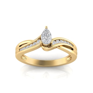 Donatella Anniversary Ring - 0.50 ctw Carat Round Cut Diamond