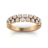 Thumbnail Image 1 of 1/2 CT. T.W. Diamond Checkered Double Row Band in 10K Rose Gold