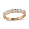 Thumbnail Image 1 of 3/8 CT. T.W. Diamond Alternating Duos Band in 10K Rose Gold