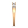 Thumbnail Image 2 of 3/8 CT. T.W. Diamond Alternating Duos Band in 10K Rose Gold