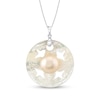 Thumbnail Image 0 of Mother-of-Pearl and Cultured Mabe Pearl Sand Dollar Pendant in Sterling Silver