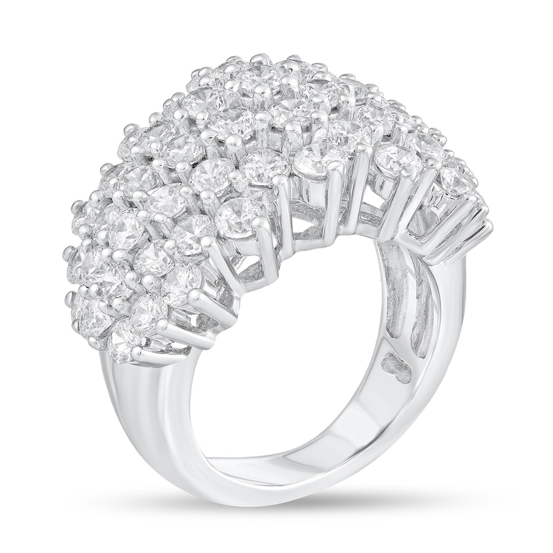 Main Image 2 of 5 CT. T.W. Diamond Multi-Row Ring in 14K White Gold