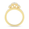 Thumbnail Image 1 of 1 CT. T.W. Princess-Cut Diamond Frame Three Stone Bridal Set in 14K Gold (I/I2)