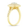 Thumbnail Image 2 of 1 CT. T.W. Oval Diamond Octagonal Art Deco Frame Engagement Ring in 14K Gold (I/SI2)