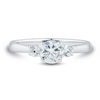 Thumbnail Image 3 of 1 CT. T.W. Diamond Three Stone Engagement Ring in 14K White Gold (I/I2)