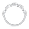 Thumbnail Image 3 of 5/8 CT. T.W. Oval Multi-Diamond Frame Five Stone Band in 10K White Gold