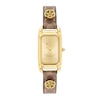 Thumbnail Image 0 of Ladies' Coach Cadie Gold-Tone IP Tan Leather Strap Watch with Rectangular Dial (Model: 14504192)