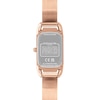 Thumbnail Image 3 of Ladies' Coach Cadie Crystal Accent Rose-Tone IP Bangle Watch with Rectangular White Dial (Model: 14504197)