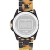 Thumbnail Image 3 of Ladies' Coach Greyson Brown Tortoiseshell Signature C Resin Watch with Gold-Tone Dial (Model: 14504187)