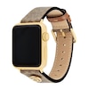 Thumbnail Image 3 of Ladies' Coach Apple Straps Tan Leather Interchangeable Replacement Band Smart Watch Attachment (Model: 14700235)