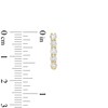 Thumbnail Image 3 of 1 CT. T.W. Diamond Five Stone Hoop Earrings in 10K Gold