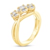 Thumbnail Image 2 of 1/4 CT. T.W. Diamond Bypass Three Stone Engagement Ring in 10K Gold (I/I3)