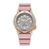 Thumbnail Image 1 of Ladies' Citizen Eco-Drive® Promaster Dive Rose-Tone Pink Rubber Strap Watch with Silver-Tone Dial (Model: EO2023-00A)