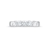 Thumbnail Image 4 of 1 CT. T.W. Certified Lab-Created Diamond Five Stone Band in 10K White Gold (F/SI2)