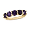 Thumbnail Image 1 of 5.0mm Amethyst Five Stone Band in 10K Gold