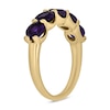 Thumbnail Image 2 of 5.0mm Amethyst Five Stone Band in 10K Gold