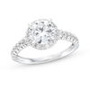 Thumbnail Image 0 of 2 CT. T.W. Certified Lab-Created Diamond Frame Engagement Ring in 14K White Gold (F/SI2)