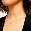 Thumbnail Image 2 of 3 CT. T.W. Certified Lab-Created Diamond Tennis Necklace in 10K White Gold (I/I1)