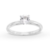 Thumbnail Image 1 of 1/2 CT. Diamond Solitaire Engagement Ring in 10K White Gold (I/I3)