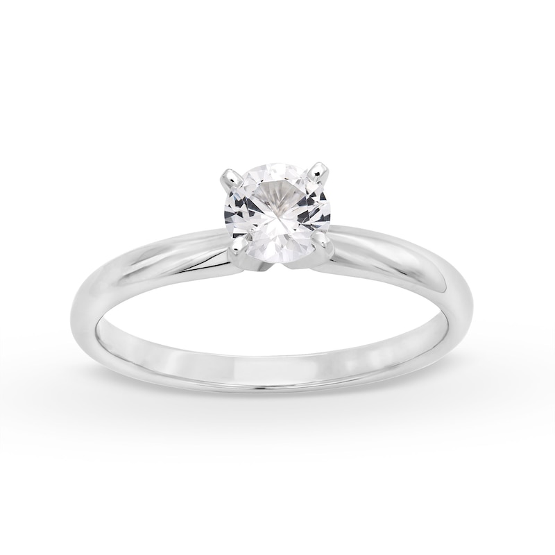 1/2 CT. Diamond Solitaire Engagement Ring in 10K White Gold (I/I3 ...