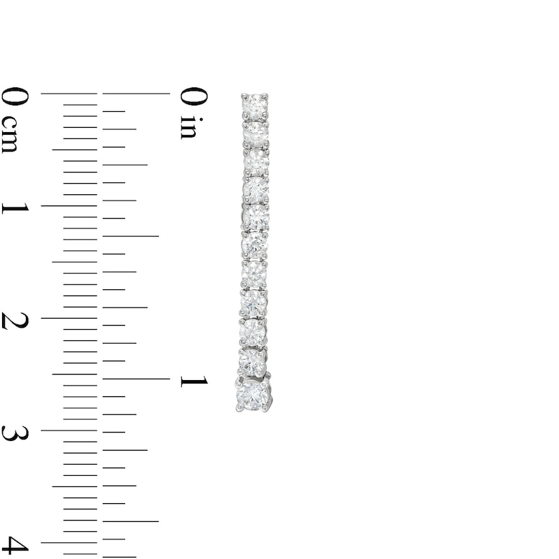 Main Image 3 of 1 CT. T.W. Journey Certified Lab-Created Diamond Drop Earrings in 10K White Gold (I/I1)