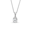 Thumbnail Image 1 of 1/2 CT. Certified Lab-Created Diamond Solitaire Pendant in 14K White Gold (I/SI2)