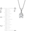 Thumbnail Image 4 of 1/2 CT. Certified Lab-Created Diamond Solitaire Pendant in 14K White Gold (I/SI2)