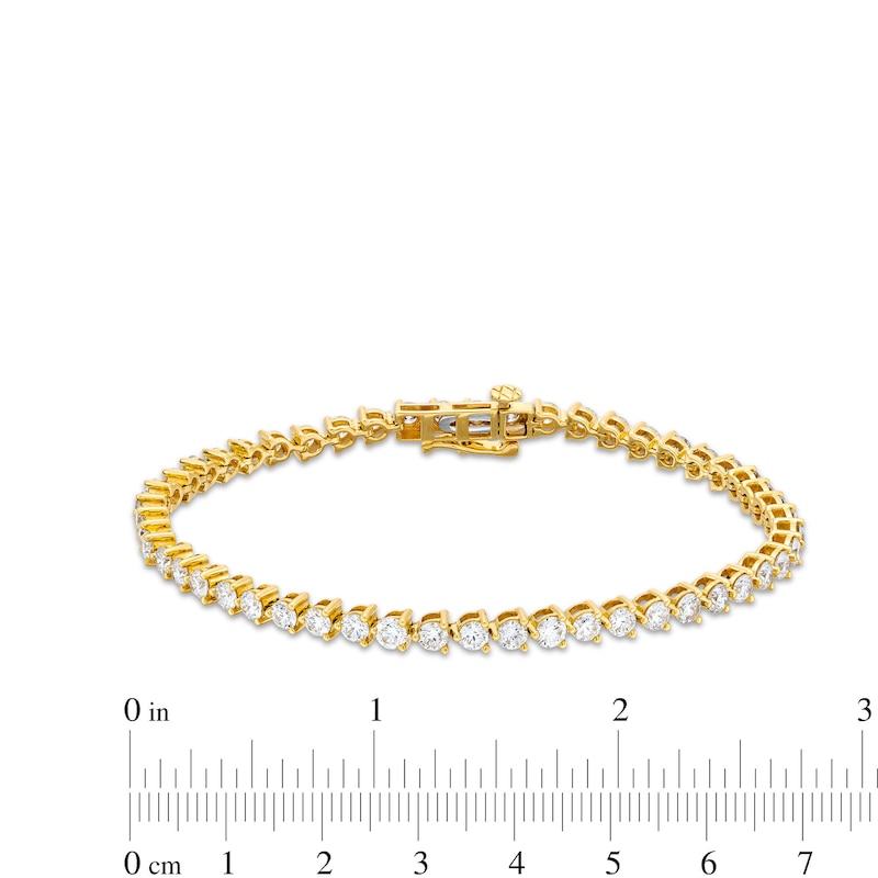 5 CT. T.W. Certified Lab-Created Diamond Tennis-Style Bracelet in 14K Gold (F/SI2) - 7.25"