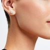 Thumbnail Image 1 of 5/8 CT. T.W. Certified Lab-Created Diamond Cushion Frame Stud Earrings in 14K Gold (F/SI2)