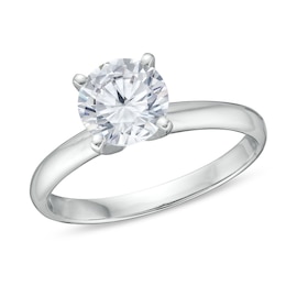 1-1/2 CT. Certified Lab-Created Diamond Solitaire Engagement Ring in 14K White Gold (I/SI2)