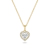 Thumbnail Image 1 of 1/6 CT. T.W. Multi-Diamond Heart Pendant in 10K Gold