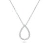 Thumbnail Image 1 of 1/2 CT. T.W. Diamond Teardrop Outline Pendant in 10K White Gold