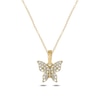 Thumbnail Image 0 of 1/6 CT. T.W. Diamond Butterfly Pendant in 10K Gold