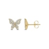 Thumbnail Image 0 of 1/3 CT. T.W. Diamond Butterfly Stud Earrings in 10K Gold