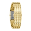 Thumbnail Image 3 of Ladies' Bulova Quadra Marc Anthony Diamond Accent Gold-Tone Watch with Black Square Dial (Model: 97P167)