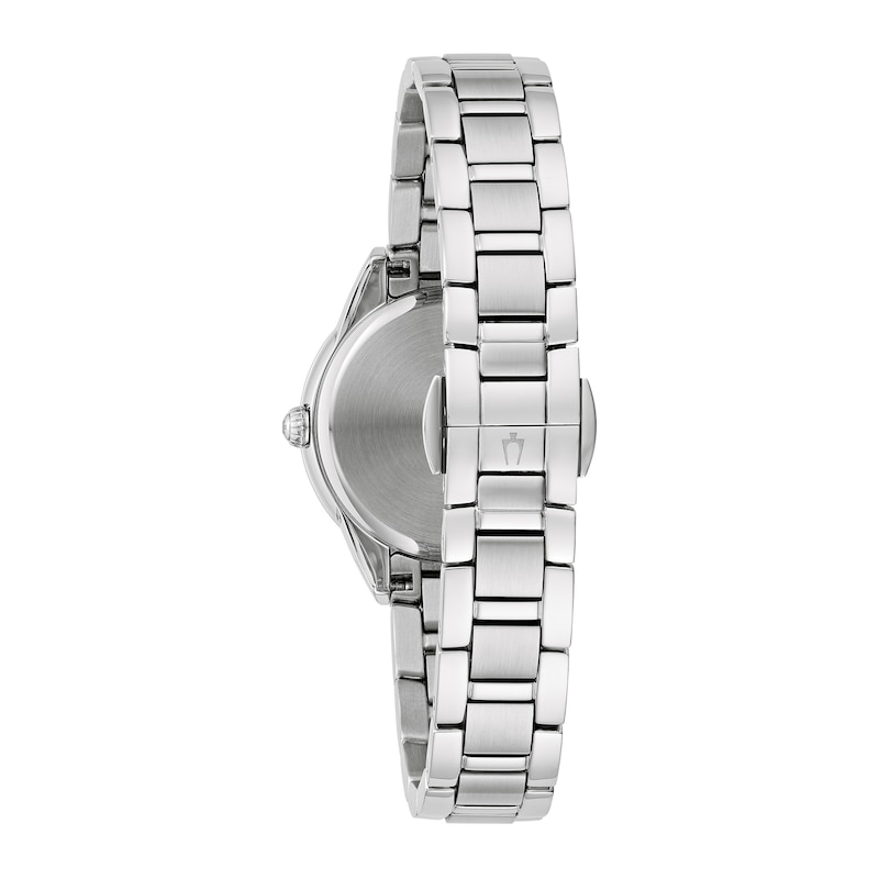 Main Image 3 of Ladies' Bulova Sutton 1/20 CT. T.W. Diamond Watch with Mother-of-Pearl Dial (Model: 96R253)