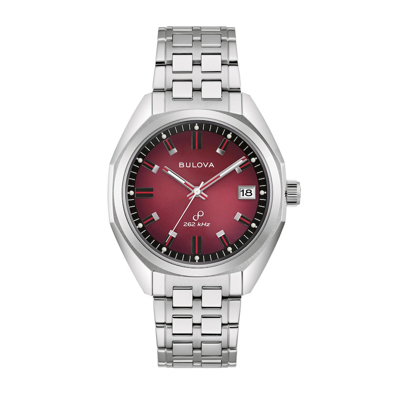 Main Image 1 of Men's Bulova Jet Star Watch with Red Dial (Model: 96B401)