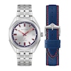 Thumbnail Image 1 of Men's Bulova Jet Star Interchangeable Strap Watch with Red and Blue Accent Dial (Model: 96K112)