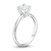Thumbnail Image 2 of 1 CT. Princess-Cut Certified Lab-Created Diamond Solitaire Engagement Ring in 14K White Gold (I/SI2)