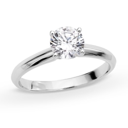 1 CT. Certified Lab-Created Diamond Solitaire Engagement Ring in 14K White Gold (I/SI2)