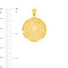 Thumbnail Image 2 of Zodiac Signs Chart Disc Necklace Charm in Solid 10K Gold