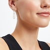 Thumbnail Image 2 of Diamond-Cut Paper Clip Double Drop Earrings in 14K Two-Tone Gold