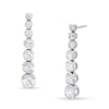 Thumbnail Image 1 of 1-1/2 CT. T.W. Journey Certified Lab-Created Diamond Drop Earrings in 14K White Gold (F/SI2)