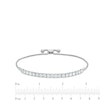 Thumbnail Image 2 of 3 CT. T.W. Certified Lab-Created Diamond Tennis-Style Bolo Bracelet in 14K White Gold (F/SI2) - 9.96"