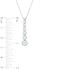 Thumbnail Image 3 of 3/4 CT. T.W. Journey Certified Lab-Created Diamond Drop Pendant in 14K White Gold (F/SI2)