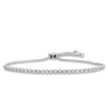 Thumbnail Image 1 of 1/4 CT. T.W. Diamond Miracle Bolo Bracelet in Sterling Silver - 9.75"