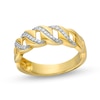 Thumbnail Image 0 of Men's 1/6 CT. T.W. Diamond Chain Link Ring in 10K Gold