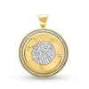 Thumbnail Image 1 of Men's 1/2 CT. T.W. Diamond Basketball Medallion Necklace Charm in 10K Gold