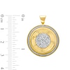 Thumbnail Image 2 of Men's 1/2 CT. T.W. Diamond Basketball Medallion Necklace Charm in 10K Gold